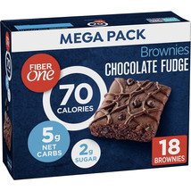 Fiber One , Brownies Chocolate Fudge, 70 Calorie Bar, 5 Net Carbs, 18 Pack, NIB - £8.92 GBP