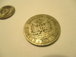 COIN HAITI 1907 COIN 20 REPUBLIQUE D'HAITI LIBERTE RGALITE  #615C - £7.72 GBP