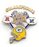 VTG NFL Super Bowl XXXI Champions Green Bay Packers Football Helmet Pin ... - $12.99