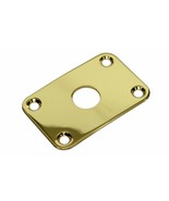 Curved Rectangular Metal Jack Plate Jackplate For Gibson Explorer Gold - £15.88 GBP