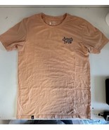 Dutch Bros Coffee Women Top Med Orange Shirt Logo Palm Tree Tee - $14.94 CAD