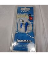 NEW Coby Jammerz blue digital stereo earphones ear buds earbuds CVE52 ja... - €12,15 EUR