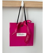 Anna Maria Mazaraki Athens Small Shopping Empty Paper Gift Bag Pink - $20.33 CAD
