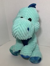 Kellytoy plush 2018 teal green blue ribbed corduroy dinosaur stegosaurus Q044 - £8.03 GBP