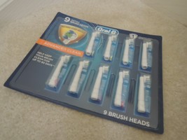 Oral B 9 Refill Brush Heads Advanced Clean Oral-B Electric Toothbrush Refills - £28.66 GBP