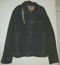 Burberry 1965 Blue Label Denim Jacket w/ Nova Check Collar Tab Size Large - $161.70