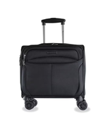 Madison 17 In. Black Carry on Spinner Laptop Briefcase - $133.25