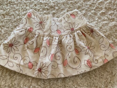 Koala Kids Girls Beige Brown Pink Flowers Velour Skirt 2T - $4.90