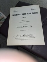 Vintage Sheet Music-1933-The Cherry Tree Doth Bloom-Owen-Goatley-Piano-Vocal-C - £4.31 GBP