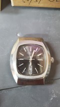 Vintage 1970&#39;s 80&#39;s Jubilee Men&#39;s Watch Silver Case automatic 1180 5026-068L - £59.75 GBP
