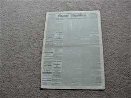 Geauga Republican, Wednesday, December 20, 1882- Chardon, Ohio Newspaper. - £14.83 GBP