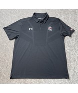 South Carolina Gamecocks Polo Shirt Under Armour Men XL Black Football Golf - $24.74