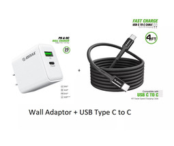 20W Wall Charger + 4FT Type C To C Usb For One Plus Nord N20 5G GN2200 - $14.80