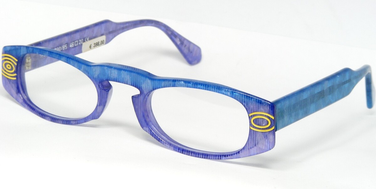 Cecile 186-9-7790/85 Blau/Violett Einzigartig Selten Brille 46-20-140mm - $272.35