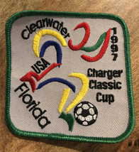 Clearwater FL Charger Classic Cup Soccer Jacket Patch 3 1/4&quot; ~ 1997 Flor... - £15.65 GBP