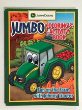 John Deere Jumbo Coloring &amp; Activity Book, Johnny Tractor, 9 pages colored - £7.44 GBP