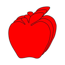 Creative Shapes Etc 4.5 x 4 in. Small Single Color Creative Cut-Out Red ... - $26.98