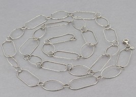 Retired Silpada Sterling Lasting Impression 36&quot; Large Link Chain Necklace N2731 - £35.93 GBP