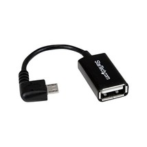 StarTech 5 Pin M/F Right Angle Micro USB to USB OTG Host Adapter  - $11.00