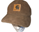 Vintage 90s Carhartt Snapback Hat Cap Brown Denim Chore Canvas Made In U... - £31.23 GBP