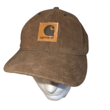 Vintage 90s Carhartt Snapback Hat Cap Brown Denim Chore Canvas Made In USA #10 - £31.89 GBP