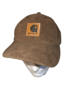 Vintage 90s Carhartt Snapback Hat Cap Brown Denim Chore Canvas Made In U... - £31.84 GBP