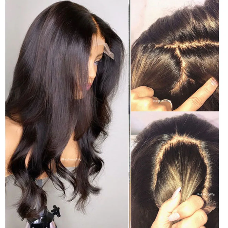 Body Wave Silk Base Full Lace Human Hair Wig Brazilian Remy Hair Wavy Pre - $232.20+