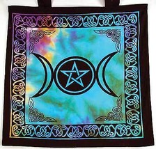 Triple Moon Pentagram Tote Bag - £15.98 GBP