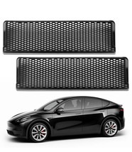 2pc Tesla Model Y Backseat Air Vent Cover Grille Protector Snap-in Installation - £12.67 GBP