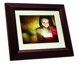 Philips SPF3482 Home Essentials Digital PhotoFrame 8&quot; LCD Panel Brown Wood Frame - $49.45