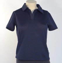Nike Dri Fit Dark Blue Short Sleeve Stretch Athletic Shirt Womans Small ... - £26.27 GBP