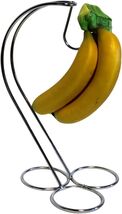 Silver Chrome Banana Holder Stand – Prevents Bruising, Even Ripening Fru... - $12.86