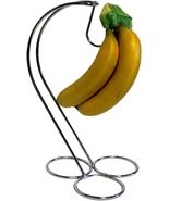Silver Chrome Banana Holder Stand – Prevents Bruising, Even Ripening Fru... - $12.86