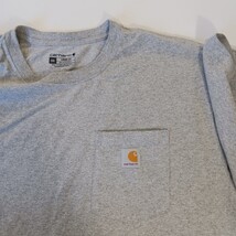 Carhartt K87 HGY Men's Gray Pocket Cotton Blend Short Sleeve T-Shirt 2XL XXL image 11