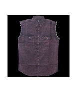 Mens Cutoffs Burgundy Acid Wash Shirt - 714379 - $123.24