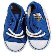 Y2K Baby Boy Carter&#39;s Blue Baseball Sports Sneakers Size 1 Crib Shoes 0-3 M - $289.52 MXN