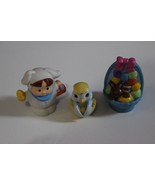 FP Little People Easter Bunny Figure Basket chocolate chicks Lot for train - £8.10 GBP