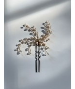 Jane Tran Bridal Hair Pin Genuine Pearls Decoration Wedding - $1,774.98 MXN