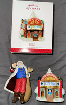 2013 Hallmark Ornament - Noelville Cinema - Lighting Effect &amp; Santa w/Watch - £12.99 GBP