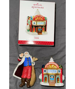 2013 Hallmark Ornament - Noelville Cinema - Lighting Effect &amp; Santa w/Watch - £13.27 GBP