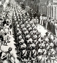 Spanish Troops In San Juan Victorian 1898 Print Cuba&#39;s Freedom Spanish War DWU15 - £23.97 GBP