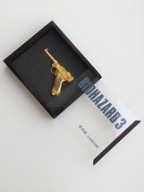 BIOHAZARD 3 Gold Luger in Glass Lid Wooden Box - Hong Kong Comic Residen... - $165.00