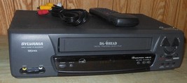 Sylvania 2945LF Mono VHS VCR VHS Player with Remote Av Cables & Hdmi Adapter - $127.38