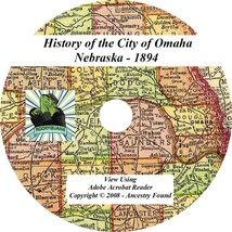 1894 History &amp; Genealogy of the City Omaha Nebraska NE - £4.67 GBP