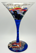 Vintage Lolita Spirit of St. Louis Hand-Painted Martini Glass NO BOX SKU U231 - £15.71 GBP