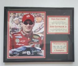 Dale Earnhardt Winston Cup Champion Win List Picture Framed Vintage 14x1... - £47.84 GBP