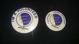 Vintage 1980&#39;s Experimental Aircraft Association Promotional Shirt Pins - £6.98 GBP