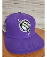 Club exclusive 7-5/8 Florida Marlins fitted purple &amp; pink uv - £36.91 GBP