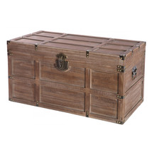 Vintiquewise 16.5 x 31.5 x 16.5 in. Wooden Rectangular Lined Rustic Stor... - $457.65