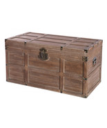 Vintiquewise 16.5 x 31.5 x 16.5 in. Wooden Rectangular Lined Rustic Stor... - $457.65